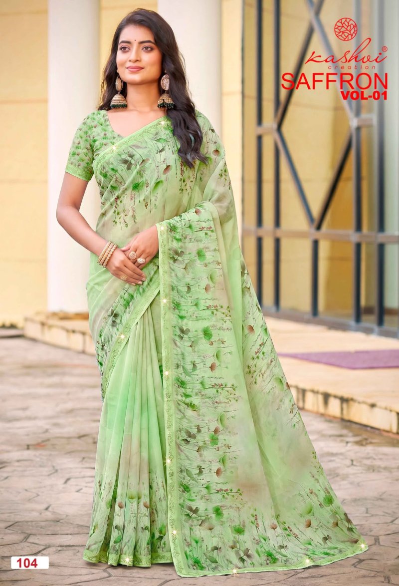 Saffron Vol 1 By Kashvi Raga Weightless Saree 